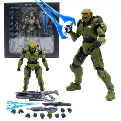 Halo 4 Master Chief Green Spartan Action Figure Collection Model PVC Toy Gift UK • £30.99