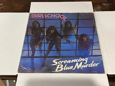 Girlschool- Screaming Blue Murder- LP 1982 Bronze BRON 541 Made In UK • $19.99