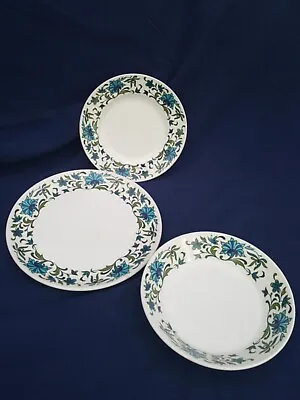 Vintage Midwinter Spanish Garden Dessert Bowl Side Plate & Small Plate • £11