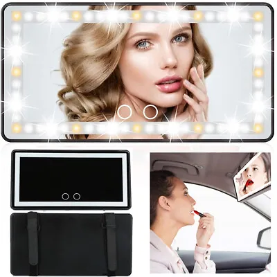 60 LEDs Car Sun Visor Vanity Mirror Rechargeable Makeup Mirror With 3Light Modes • $25.59