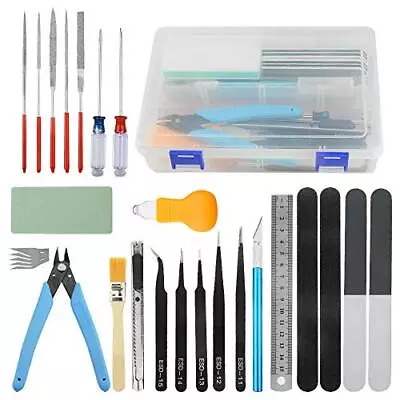 28 PCS Modeler Basic Tools Craft Set Plastic Box Hobby Model Assemble Building • $19.99