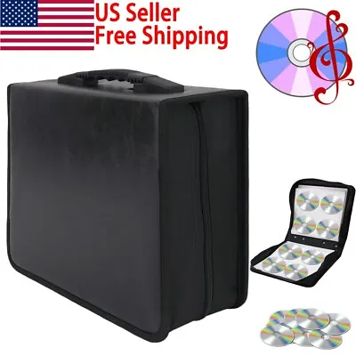 400 Disc CD DVD Case Storage Bag Organizer Holder Wallet Album Media Video Box • $20.90