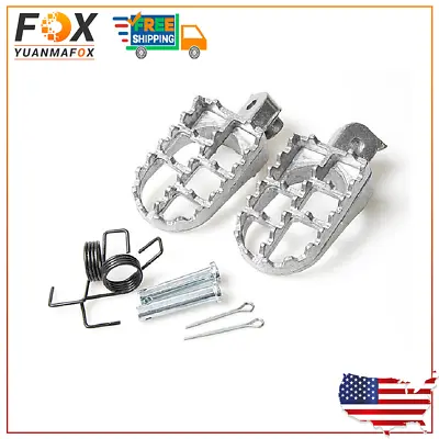 Aluminum Foot Pegs Rest For Yamaha PW50 PW80 Honda XR50 XR CRF 50 70 Dirt Bike • $10.99