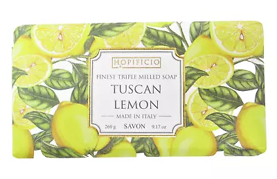 Italian Luxury Bar Soap Tuscan Lemon Scented Large 9.17oz Triple Milled • $12.25