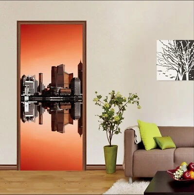 £130.42 • Buy 3D Building A1635 Door Wall Mural Photo Wall Sticker Decal Marco Carmassi Sin