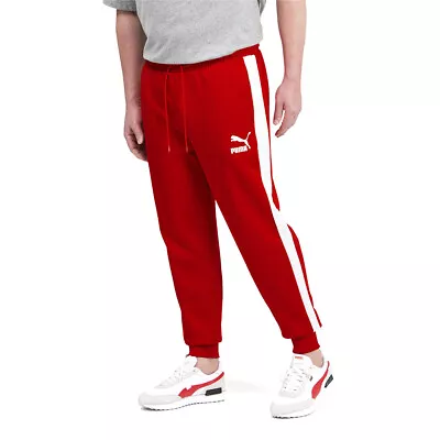 Puma Iconic T7 Track Pants Big Tall Mens Red Casual Athletic Bottoms 53184011 • $24.99