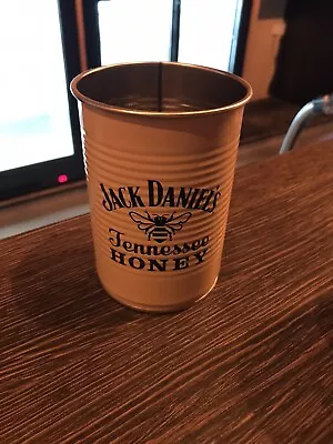 Brand New Genuine Jack Daniel's Honey Metal Tin Cup Mug Drinks Pen Holder Gift • £5