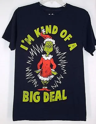  Dr Seuss Grinch Tshirt Top S I'm Kind Of A Big Deal Blue Cotton • $9.99