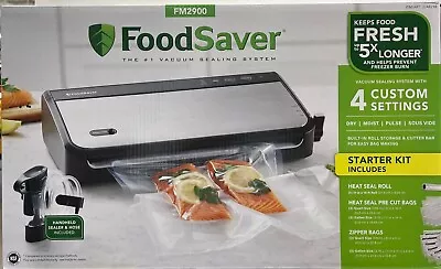 $139.98 • Buy FoodSaver Vacuum Sealing System With Handheld Sealer Attachment FM2900