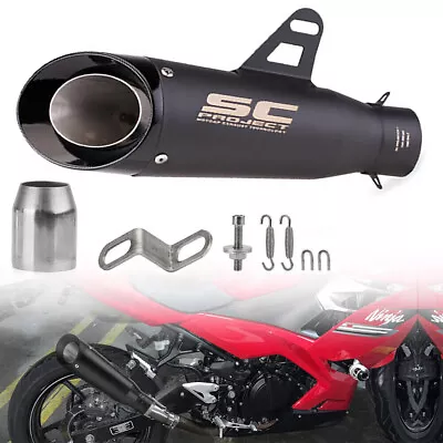 51mm Motorcycle Slip On Exhaust Muffler Pipe For Honda CBR600F4i XR650L CBR250R • $49.99