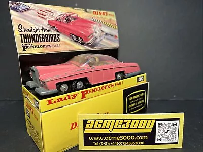 1966-77 Dinky Toys - 100 THUNDERBIRDS LADY PENELOPE’S FAB 1 + BEST REPRO BOX - B • £55