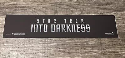 2013 Star Trek Into Darkness Movie Theater Mylar Poster 2”x12” Chris Pine • $12