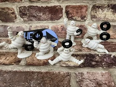 Michelin Man Set Of 6 Small Cast Iron Retro Vintage Look Figures New • £15.95