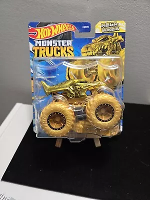 Hot Wheels Monster Trucks Gold Exclusive Mega Wrex (1 Of 1) Rare • $15.99