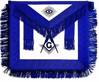 Masonic Regalia Master Mason BLUE APRON EMBROIDERED DMA-100BL • $34.99