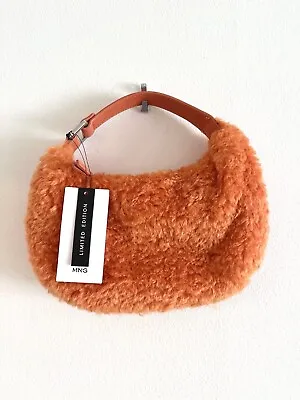 Mango Orange Faux Fur Top Handle Bag NWT  • $28