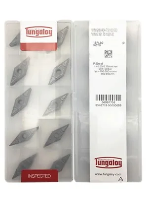 Tungaloy VNMG160404-TS NS9530 VNMG331-TS Turning Blade Carbide Inserts 10Pcs • $44.99