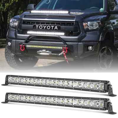 For Toyota Hood Roof Mount Lower Grill 20Inch Slim LED Work Light Bar Single Row • $99.99