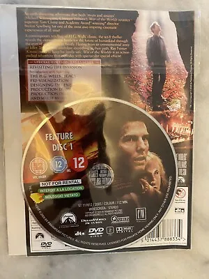 War Of The Worlds (DVD 2005) DVD Only - Tom Cruise • £1.60