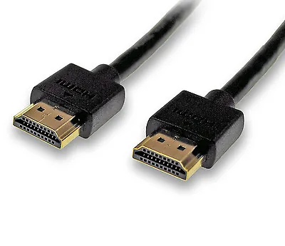 £5.45 • Buy Short 0.5m HDMI Cable Flexible Lead, Slim HDMI Plugs Ideal For Wall Mounted TV