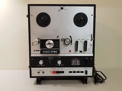 ROBERTS 778X Stereo Cross Field Reel To Reel & 8-Track Tape Deck WORKS! NICE! • $325