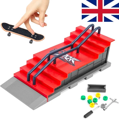 £10.96 • Buy Fingerboard Finger Skateboard Gifts Hot Mini Skate Park Ramp Parts Deck Tech New