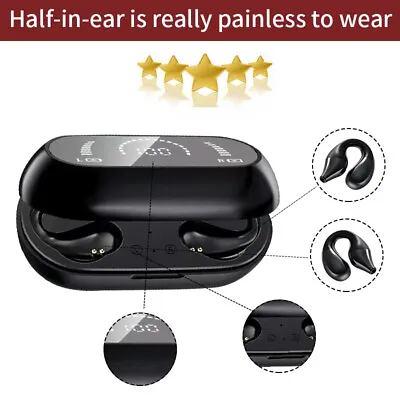 £15.99 • Buy TWS Ear Bone Conduction Earring Type Sports Clip Ear Wireless Bluetooth Earphone