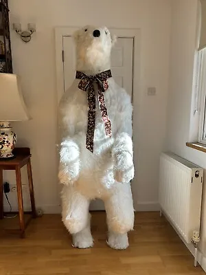 Decorative Shop Display / Home  Life Size Pure White Polar Bear 6 Foot Tall • £499