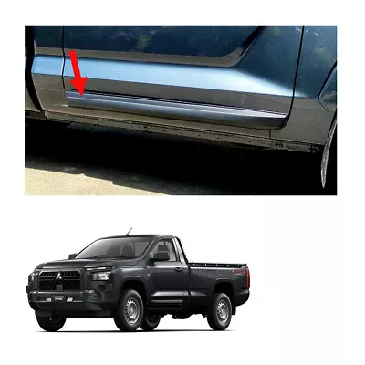 Black Side Molding Guard Fits Mitsubishi L200 Triton 2 Dr Single Cab 2024 - 2025 • $147.09