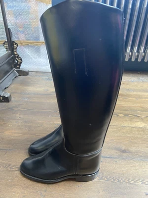 £59.99 • Buy HAWKINS Black Genuine Leather Knee High Equestrian Riding Boots UK4