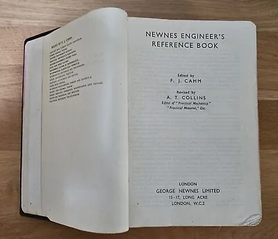 Newnes Engineer's Reference Book Edited By F. J. Camm (Hardcover 1960) • £25