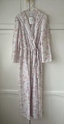 JD Collection Roses🌹Ladies Long Dressing Gown Size 12-14 Women’s Lounge ~ BNWT • £18.50