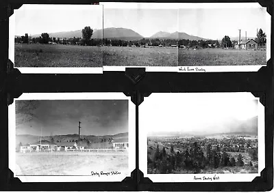 6 Vintage 1940 Panoramic Photos Of DARBY MONTANA Ranger Station Horses Mountains • $19.50