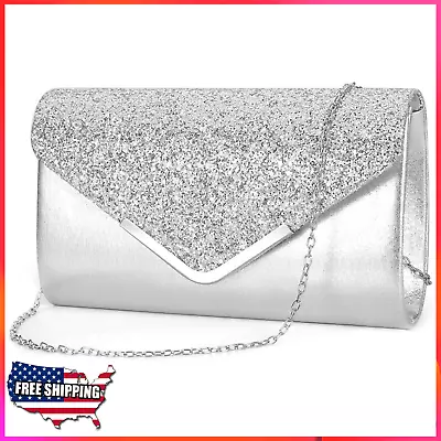 Naimo Women's Sequin Evening Purse Wedding Party Clutch Bag • $9.97