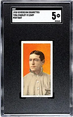 1910 T206 Sovereign 350 Charley O'Leary Portrait SGC 5 Detroit HIGH GRADE • $849