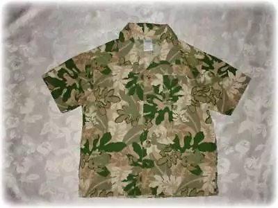 Boys GYMBOREE EVERGLADES Camo Button Up SHIRT/TOP Sz 5 Jungle  • $10.77