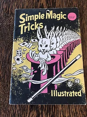 Simple Magic Tricks Illustrated Adams Vintage Book Retro • $17.99