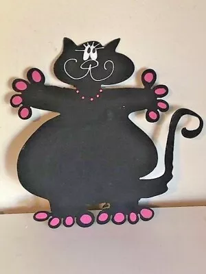 Whimsical Cat Chalkboard Magnet 8 1/2  TALL • $6