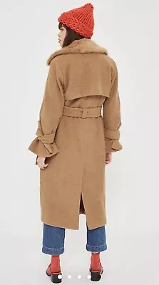 Topshop Camel Coat Size 8 • £40