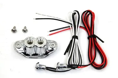 Old School Chrome Dual Mini Handlebar Push Button Kit Horn Hi/low Harley Bobber • $38.95