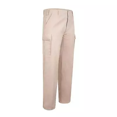 Moleskin Trouser German Army Style Heavy Duty Work Cargo Pant Cotton Beige • $49.79