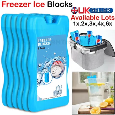 £2.20 • Buy Reusable Freezer Cool Block Ice Pack Cooler Bag Picnic Travel Lunch Box
