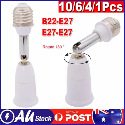 10-1x B22 To E27 Extension Extender LED Light Bulb Lamp Adapter Socket Converter • $10.19