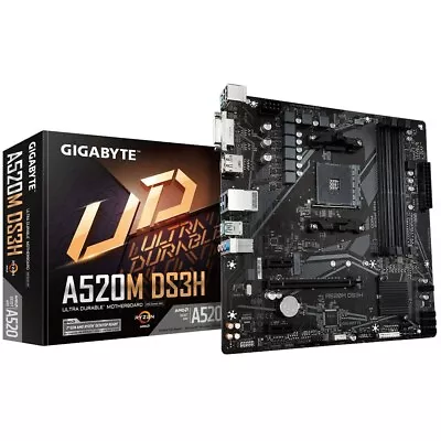 £71.17 • Buy Gigabyte A520M DS3H MATX Motherboard For AMD AM4 CPUs