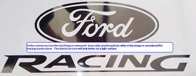 Vinyl Decal - Ford Racing Cutout 200mm X 80mm • $5.50