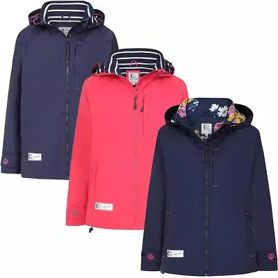 Lazy Jacks Womens LJ45 Short Waterproof Coat Marine Twilight Sizes UK 8 To UK 24 • £89.99