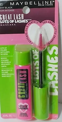 Maybelline Great Lash LOTS OF LASHES Mascara 12.7ml #141 Very Black • $9.44