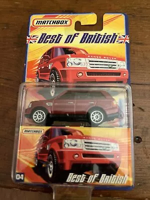 NOS Matchbox Best Of British 2007 RANGE ROVER SPORT #04 VHTF Orange 2008 • $39.99