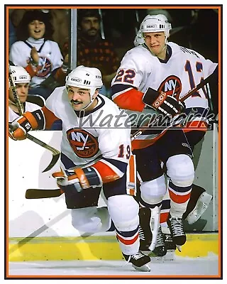 New York Islanders Bryan Trottier & Mike Bossy Color 8 X 10 Photo Picture • $5.99