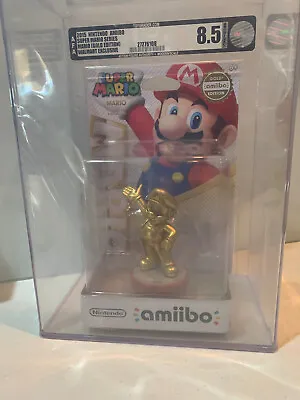 $600 • Buy Gold Mario Amiibo Graded 8.5 New Sealed 